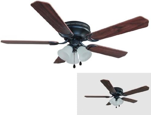 Hardware House 17 4800 Oil Rubbed Bronze 52 Inch Flush Mount