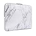 iCasso 13-13.3 inch Laptop Sleeve Bag, Waterproof Shock Resistant Neoprene Notebook Protective Bag Carrying Case Compatible MacBook Pro/MacBook Air - White Marble