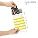 Fu Global 4x8 inch Bubble Mailers #000 Padded Envelopes Yellow Stripe 50pcs