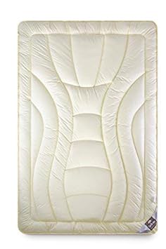 sei Design Wolle Duo-Bettdecke Premium Qualität mit feinste Schurwolle gefüllt – 135x200 extrawarm. Füllung besteht aus Zwei 