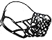 Secure Leather Mesh Basket Dog Muzzle #16 Black - Great Dane, Saint Bernard, Mastiff (Circumference 15.5