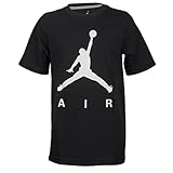 Jordan Boys Youth Air Crew Neck Tee (M, Black/White)