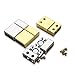 Linsoir Beads Brass Flat Magnetic Clasp 3X10MM Hole Magnetic End Cap for Flat Leather Cords Silver Plated 10 Pcs/lot