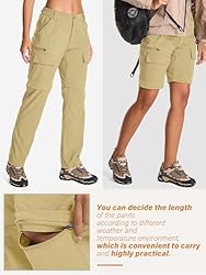 Womens Hiking Pants Convertible Quick Dry Stretch