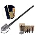 Portable Folding Shovel, Military Folding Multifunctional Shovel Include Shovel, Fire Starter, Compass, Screwdriver, Emergency hammer, Knife, Bottle opener and Saw by JISIMI
