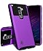 LG Stylus 2 Case,LG Stylus 2 Plus Case,LG Stylo 2 Case,LG Stylo 2 Plus Case,2in1 Hybrid Heavy Duty Case,Impact Resistant Shock-Absorption Case,Dual Layer Armor Full-Body Protective Case Purple Black