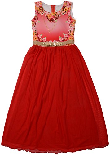 synthetic long frocks