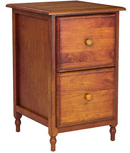 Office Star Knob Hill Collection File Cabinet, Antique Cherry Finish - Thumbnail 2