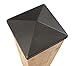6x6 Apex Pyramid Post Cap - Matte Bronze (5 1/2