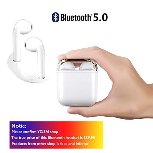 Wireless Bluetooth Headset, i8x Wireless Headset Stereo Bluetooth Headset in-Ear Built-in Handsfree Microphone for Apple Airpods Android/iPhone - Thumbnail 7