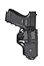 Front Line Hidden Inside the Waistband Leather Holster (Black)
