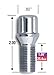 Gorilla Automotive 17141SD-20 14mm x 1.25 Thread Size Chrome Finish Small Diameter Lug Bolt, (Set of 20)