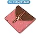 iPad Mini Case (1 and 2),Jinli- Leather Smart Cover with Kick Stand for Apple iPad Mini and iPad Mini 2 (pink+brown)