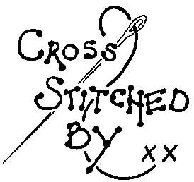 Art Stamps Cross Stitched By Stamp, Black