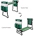 LANBOZITA Garden Seat Bench and Kneeler Foldable Stool With 2 Tool Pouches