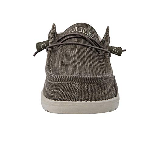 Hey Dude Men's Wally Funk Herringbone Nut Size 10 Men’s Shoes Men's