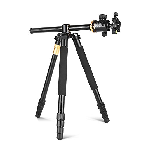 QZSD Q999H Aluminum alloy Tripod Monopod 360 Degree Damping Ball Head Carry Case For Canon Sony Nikon Video Camcorder With Horizontal Column