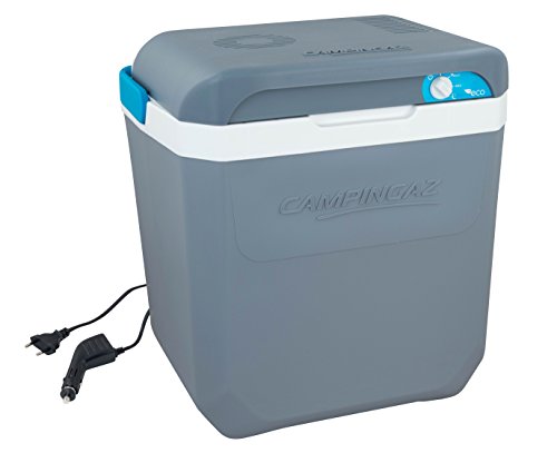 Powerbox Plus 24 Liter | 12V elektrische Kühlbox | Platz für 8 x 1.5L Flaschen | strombetriebene Isolierbox | Thermobox für Auto & Campingplatz | mit Batteriewächter