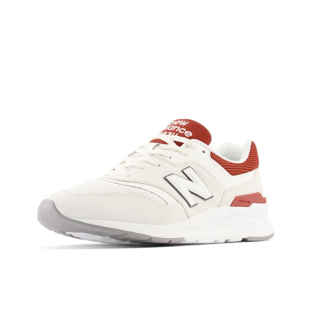 New Balance Men's 997H V1 Sneaker, Sea Salt/Brick Red, 4 M Image
