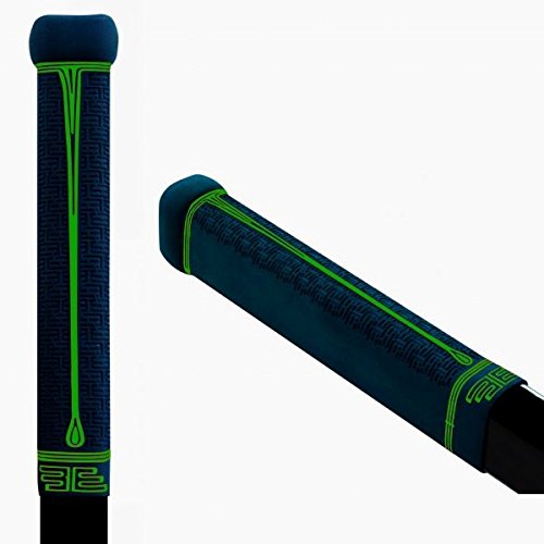 Buttendz Fusion Z Hockey Stick Reusable Shaft Grip Plug, No More Tape (Black w/ Green Drip)