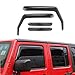 ALAVENTE Side Window in-Channel Deflectors Ventvisor Visors for Jeep Wrangler Unlimited JK 2007-2018 4 Door, Wind Rain Shade Visor Guard for 4-Door Jeep Wrangler JK 07-18 4Pcs (Not for JL)