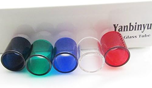Yanbinyu 5 Pieces Glass Tubing,Glass Tube 21mm OD 30mm Length