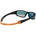 SojoS Kids Rubber Flexible Polarized Sunglasses for Baby Age 3-8 SK207 With Black Frame/Orange Strap