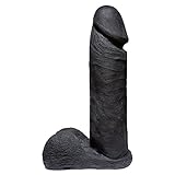 Doc Johnson Vac-U-Lock CodeBlack - ULTRASKYN - 8 Inch Realistic Cock - F-Machine and Harness Compatible Dildo