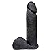 Doc Johnson Vac-U-Lock CodeBlack - UltraSKYN - 8 Inch Realistic Cock - F-Machine and Harness Compatible Dildo