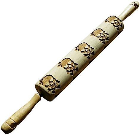 Rolling Pin - Girl Skull with Bow