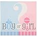 Unique Industries 47381, Gender Reveal Disposable Beverage Napkins, DIY Party Supplies - Pack of 24, Multicolor