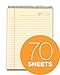 TOPS Docket Gold Project Planning Pad, 8-1/2 x 11-3/4 Inches, Wire Bound, Ivory, Project Rule, 70 Sheets per Pad (63755)
