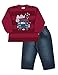 Baby Boy Outfit Infant Sweatshirt and Denim Pants Set Pulla Bulla 3-12 Months