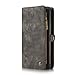 KONKY Magnetic Wallet Case Suit for Samsung Galaxy S8 Plus Black