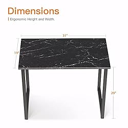 Coleshome 31 Inch Computer Desk, Modern Simple
