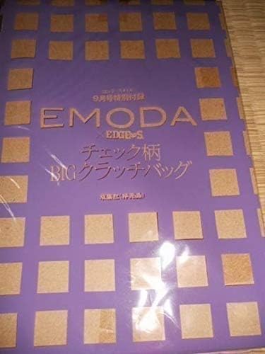 Emoda エモダ チェック柄bigクラッチバッグ エッジスタイル ホビー 通販 Amazon Co Jp