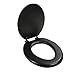 Ginsey Home Solutions 80009 Ginsey Soft, Black Elongated Toilet Seat