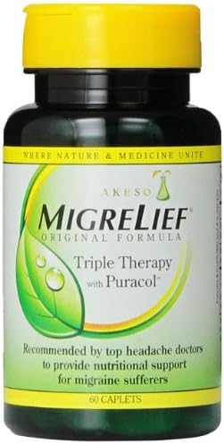 MigreLief Original Formula Dietary Supplement Caplets 60 CP - Buy Packs and SAVE (Pack of 4)
