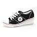 EpicStep Women's Canvas Shoes Lace up Fashion Sneakers Platform Wedges