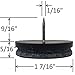 Desunia Large 1 7/16inches Dia. Heavy Duty Felt Nail-on Slider Glide Pads for Chairs, Stools, & Tables - Furniture Slides Like Magic -Tile & Hard Wood Floor Protector - Espresso - 16 pcs.