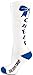 chassé Girls' Knee-High Bow Sock White/Royal/Black Youth
