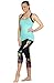 icyzone Women Workout Yoga Spaghetti Strap Racerback Tank Top with Built in Bra (M, Florida Keys)