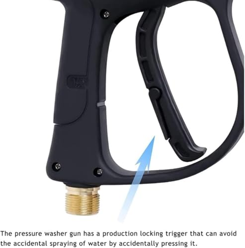 High Pressure Washer Gun 4350 PSI with 7 Nozzles, Quick Connect, Compatible with Kärcher K1-K7, Fitting M22 14 mm and Quick Connector 1/4" (Pressure Cleaning Gun)