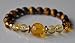 Money Magnet Bracelet,Citrine, Tiger's Eye, Amber Gemstone Mala wrist