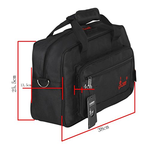 image for Homyl Clarinet Oboe Case Cover Padded Gig Bag Slant Pocket Bag with Sh