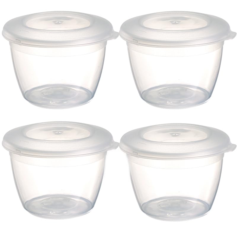 lakeland 4 Mini Lidded Pudding Basins 150ml – Ideal For Steamed Puddings Microwave Safe