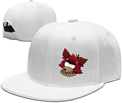 Fadah Foxy Five Nights At Freddy's Custom Unisex Adjustable Rock Baseball Snapback Hip Hop Cap Hat White