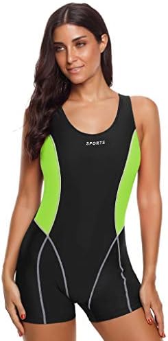 POTO Sport Swimsuits for Women,Women's One Piece Boyleg Sports Swimwear Athletic Boy Short Swimsuit Bathing Suits S-5XL