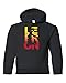 City Shirts Youth New L23 C6 Fan DT Sweatshirt Kids Hoodie (X-Large, Black)