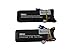 Blomiky 2 Pack 7.4V 2700mAh with EC2 Plug and Charger Replacment for H ubsan H501S and H501S Pro RC Quadcopter Drone H501S Battery Black 2